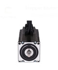 Front view of heavy duty stepper motor with closed loop servo brake and encoder, high torque, ultra precision, low vibration, Japanese bearings.