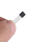 Close-up of one silicon transistor from Bulk General Purpose Transistors Kit 200 Pieces Ten Value Silicon Transistors Assortment Including BC337