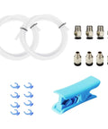 2M Bowden Tube For 3D Printing, PTFE Teflon Tubing With PC4 M6 And PC4 M10 Pneumatic Fittings, Tube Cutter Included