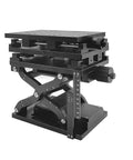 Premium XYZ Manual Translation Stage Rock Solid Platform For Laser Marking And Precision Alignment with smooth sliding axes.
