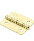 Gold Kitchen Cabinet Door Hinges 10 Piece Set With 4 Holes 18x16mm For Jewelry Boxes And Small Furniture Fittings Smooth Silent Opening