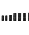8 Piece Tap Socket Set With One Quarter And Three Eighths Drive Square To Square Adapters Double Head Ratchet Converter Heavy Duty Pro Grade Carbon Steel Thread Cutting Tool Kit For Auto Repair shown in a row