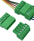5 Pin Screw Terminal Block Connector With 3.81 Millimeter Pitch 300 Volt 8 Amp For 28 16 AWG Wire No Soldering Needed Easy Clamp Terminal