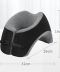 Memory Foam Travel Neck Pillow And Desk Wedge For Napping, Reading, And Office Comfort, Ultra Soft Cotton Cover dimensions 32x26x19cm