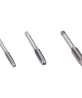 Premium 8-Piece Tap And Die Set Made With Tough Alloy Steel For Clean Metric Threading On Pipes And Hard Metals Like Aluminum And Carbon Steel Without Damage Or Stripping Includes Wrench And Seven Taps, three alloy steel metric taps
