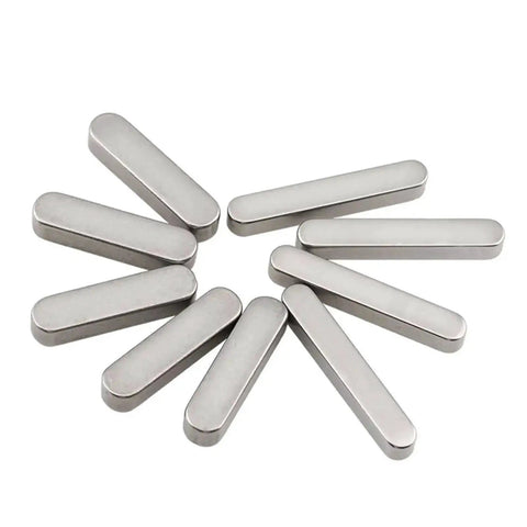Stainless Steel Square And Rectangular Keys Set 10 Pieces Dowel Pin Parallel Key Shaft Drive Flat Keys For Machinery Built To Last