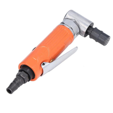 Professional Heavy Duty 3/8 Inch Right Angle Air Die Grinder Packing Serious 20000 RPM with orange grip for precise workshop jobs.