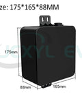Heavy Duty Tough As Nails 24V Lithium Wheelchair Battery Replacement For Mobility Scooters 10Ah 12Ah showing dimensions 175x165x88mm.