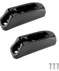 Two Pack Kayak Rope Cleats for Deck Rigging, Black Nylon Rope Guides with Screws for boats and watercraft