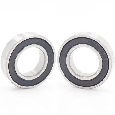 Two Hybrid Ceramic Bearing 15x28x7mm For Bicycle Wheel Hubs Front And Rear MTB Mountain Bike Hubs shown side by side