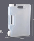 On The Go Water Container With Spigot For Outdoor And Car Use 3L Capacities Lightweight PP Water Jug For Camping Road Trips RVs