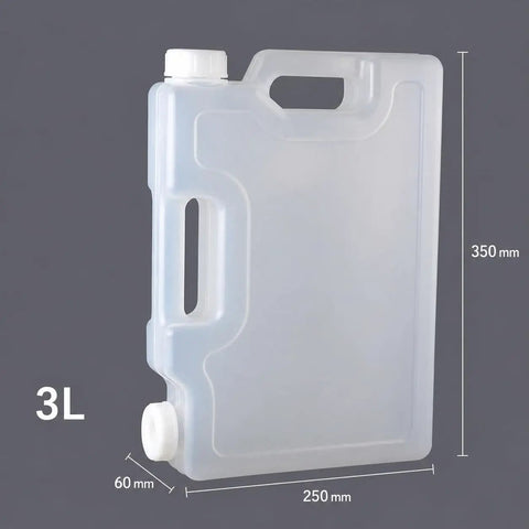 On The Go Water Container With Spigot For Outdoor And Car Use 3L Capacities Lightweight PP Water Jug For Camping Road Trips RVs