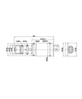 Technical drawing of Mercedes Benz AC Compressor Control Solenoid Valve Replacement For Denso 6SEU12C 7SEU17