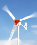 400W wind turbine from 12V 600W Solar Wind Power Kit With Two 100W Solar Panels 400W Wind Turbine 12.8V 100Ah LiFePO4 Battery 1000W Inverter And MPPT Hybrid Controller For Off Grid Home RV Boat Camping under clear sky