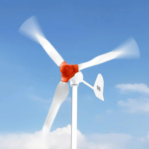 400W wind turbine from 12V 600W Solar Wind Power Kit With Two 100W Solar Panels 400W Wind Turbine 12.8V 100Ah LiFePO4 Battery 1000W Inverter And MPPT Hybrid Controller For Off Grid Home RV Boat Camping under clear sky