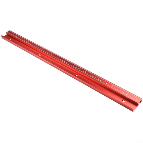 45 Type T Slot Miter Track For Router Tables And Saws, red aluminum alloy, 600mm length, no fuss quick clamp featherboard setup