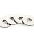50 Pack 5 Sixteenth Inch Stainless Flat Washers 0.93 Inch Outer Diameter 0.07 Inch Thick 304 Stainless Steel For Screws And Bolts Corrosion Resistant High Tensile Strength, stacked flat washers