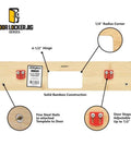 Effortless Hassle Free Four And A Half Inch Pocket Door Hinge Template With One Quarter Radius Corners Precise Router Jig for hinge installation