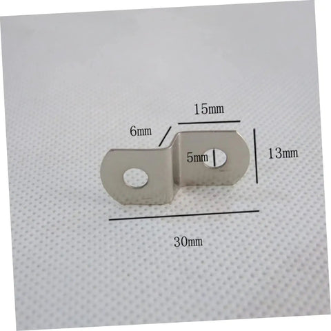 Metal connector with measurements for Picture Frame Hardware Kit With 150 Back Panel Connectors And Hanging Frames Small Melon Slices