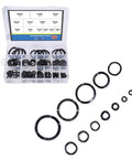 320 Piece Carbon Steel Curved Spring Washer Kit Black Crinkle Wave Washers Vibration Resistant For Electrical And Household Appliances Includes 15 Sizes From 3mm To 39mm Heavy Duty Set For Pros, open case with assorted black wave washers