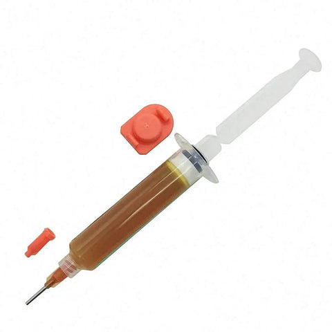 NC-223 Soldering Paste 10cc Flux For BGA PCB SMD Micro Soldering Paste Clean Joints No Clean Formula shown in syringe applicator