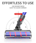 Floor Head Soft Roller Brush For Dyson V7 V8 V10 V11 V15 Cordless Vacuums Rotatable Motorhead Replacement Easy Glide