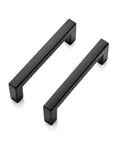 Two pieces from 30 Pack Solid Zinc Slim 3 Inch Center To Center Square Bar Drawer Handles Matte Black Kitchen Cabinet Hardware Pulls