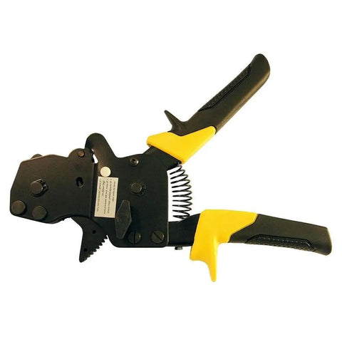 One Hand Cinch Clamp Tool For PEX Tubing 3/8 Inch To 1 Inch, Easy Grip Crimping Tool In Black, Ultra Durable Aluminum Build