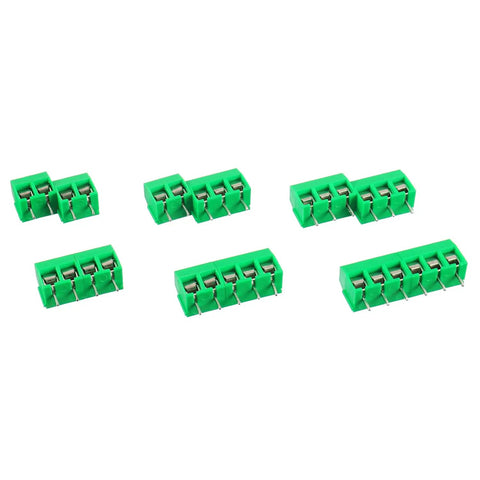 5mm Pitch PCB Mount Screw Terminal Block Connectors 2 Pin and 3 Pin for Arduino and Home Electronics Projects, Pack of 70