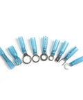 Ultimate 270 Piece Shrink Wire Connector Kit Featuring Insulated Spade Ring Fork Butt Terminals For Easy Electrical Repairs And Diy Wiring Jobs With Versatile 0 4mm To 6mm Size Range For Any Job blue insulated ring and spade terminals 0.4-6mm2