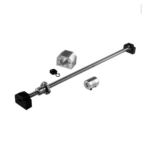 Grab This Badass 600mm RM1605 Ballscrew Kit With Machined Ends Plus BK And BF12 Housing Supports And SFU1605 Coupler For Smooth High Load Transmission Efficiency Perfect For Hacking Your CNC Build Today. 600mm CNC ballscrew kit with BK BF12 supports and coupler