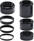 DSLR Macro And Astro Photography Extension Tube Kit T2 7 Piece Gear Set with spacers and M42x0.75 threads visible