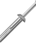 Heavy Duty Hammer Drive Anchors One Quarter Inch By One And One Half Inch For HVAC Duct Mounts And Shelving Units Zinc Plated Steel Concrete Fasteners Rust Resistant Bulk Pack Of 100 For Professional Contractors And Builders close-up view of zinc plated steel anchor