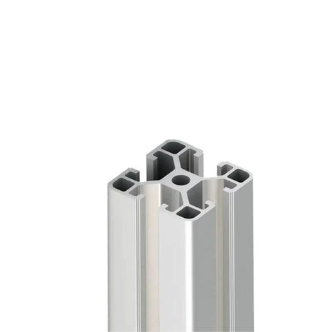 Sturdy 4040 T-Slot Anodized Aluminum Extrusion Profile Rail for 3D Printer CNC build, 40mm x 40mm size with hexagonal shape.