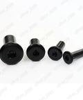 Hex Socket Bolts 20Pcs Black 304 Stainless Steel Rivet Nuts And Hex Socket Cap Nuts For Furniture Connectors M5 X 8mm Set