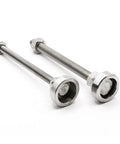 Badass Adjustable Leveling Feet Kit Featuring 30mm 304 Stainless Steel Mounting Plates, bolts for securing machinery support pads.