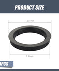 Universal Four Piece Wheel Hub Center Rings For Cars And Trucks 73 To 60 Mm Bore Reducer Adapter, 2.87 inch diameter.
