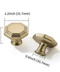 Pack Of 10 Champagne Bronze Cabinet Knobs One And A Quarter Inch Diameter Beefy Heavy Duty Solid Hardware For Cupboards Drawers And Dressers