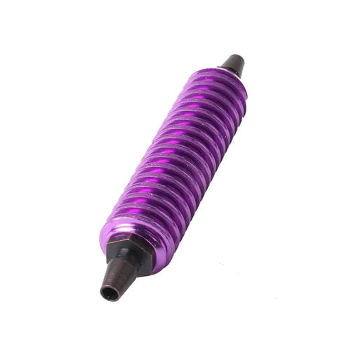Purple aluminum cooling unit from 2 Pack Aluminum Beefed Up Fuel Tank Air Cooler Back Pressure Cooling System For Nitro RC Cars And Trucks 1 By 8 1 By 10 Compatible With HPI HSP Redcat Traxxas Axial Himoto Off Road Monster