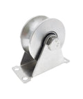Beefed Up Heavy Duty 3 Inch 304 Stainless Steel Sliding Gate Wheels With U Groove Track Roller Double Bearing Plate Caster For Driveway Gates U Shaped Bracket Smooth Rust Resistant Rollers, 3in wheel