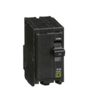 Qwik Open 30 Amp Mini Circuit Breaker, 2 Pole, 120/240V AC, 10kA Breaking Capacity, Plug In Mount, black casing, front view