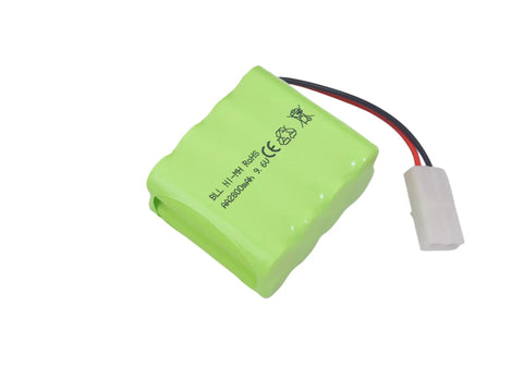 9.6V 2800mAh NiMH RC Battery Pack With Tamiya Plug And USB Charging Cable For Toy Tanks, RC Cars, Trucks, Boats, And Construction Vehicles