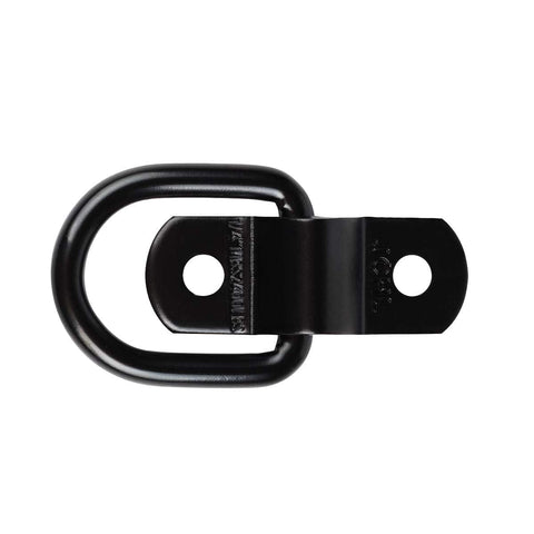 Beefy Heavy Duty D Ring Tie Down Anchors And Hooks For Trailer, Truck Bed, Camper And Pickup - Surface Mount, Steel, Black Finish