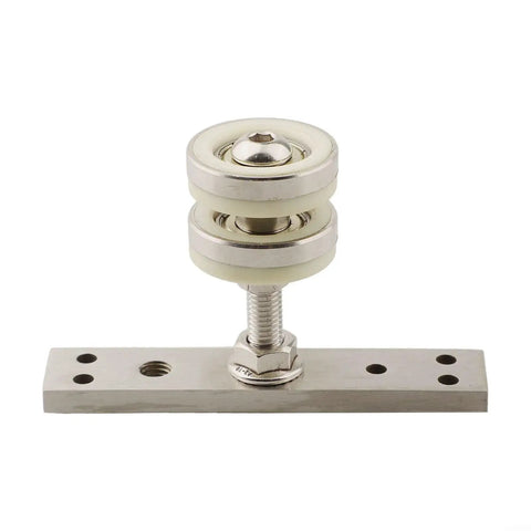 Silent Rolling Folding Door Pulley Crafted For A Hella Smooth Glide On Top Hung Wood Screens And Barn Tracks Built Tough Zinc Alloy Hardware Replacement Unit Silver on metal base with nylon wheels.