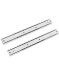 Two Pack Heavy Duty Drawer Slides For Cabinets Extended Rails With Alloy Construction Bidirectional Smooth Sliding Tracks Durable Mini Cabinet Hardware For Small Spaces 10x1.6cm Size shown in silver color