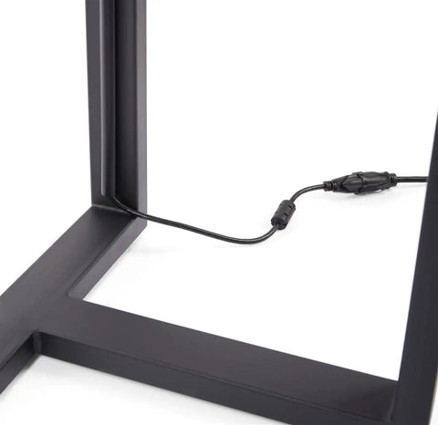 Rock Solid 43 Inch Touchscreen Digital Kiosk Running Android 11 With Snappy Wifi And Bluetooth cable connection detail.