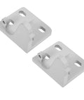 Heavy Duty Metal Refrigerator Door Hinges For Fridges And Coolers With Hardcore Steel Joints, light gray durable steel mounts.