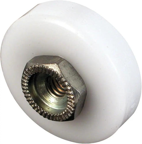 Top Shelf Bathroom Hardware Straight Up Replacement For Sliding Shower Doors Smooth Glide Action nylon roller with hex hub mount
