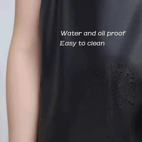 Heavy Duty Waterproof Rubber Apron With Two Sleeves For Trades And Cooking Chemical Resistant Grease Proof Industrial Safety Gear Black Adjustable Bib Badass Coverage Stay Dry No Sweat