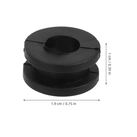 Motorcycle Rubber Grommets Kit 10 Pcs Easy Installation And Lightweight Durable Rubber For Side Cover Replacement Stylish Bike Accessories Gaskets To Level Up Your Ride For Quick Upgrades And A Sleek Custom Look, black rubber grommet, 1.9 cm